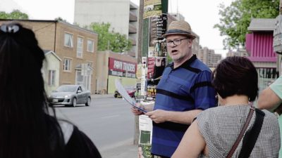 Christian Cassidy doing West End Winnipeg tours.