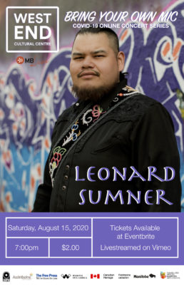 A scheduled livestream performance by singer Leonard Sumner