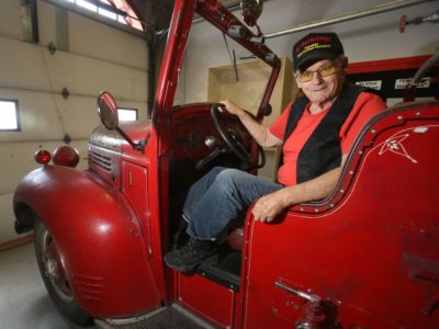 Bob Holliday on the Fargo Truck