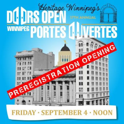 Doors Open Winnipeg preregistration